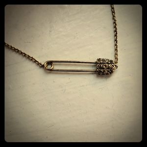 House of Harlow- Safety Pin Necklace